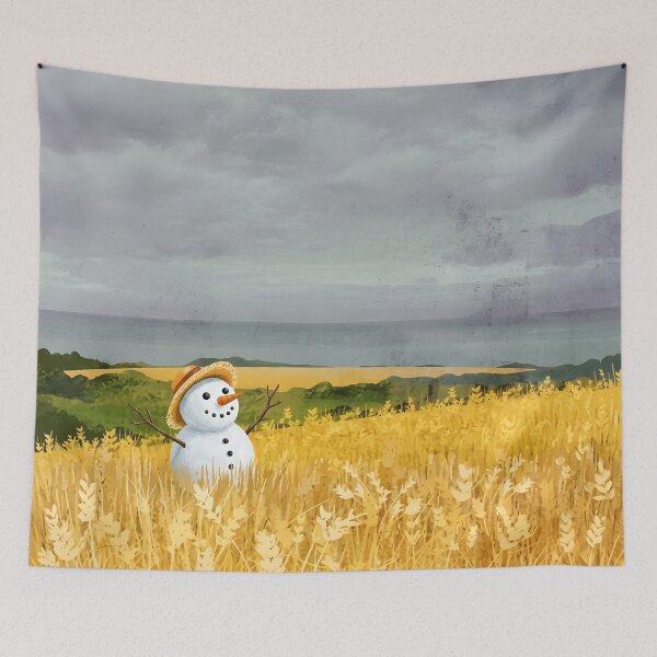 Item preview, There's A Snowman in the Wheat field designed and sold by pictoartcrew.