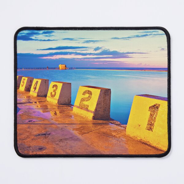 Item preview, Merewether Ocean Baths in a Golden Sunrise designed and sold by Bellamaree.