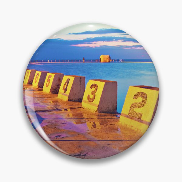 Item preview, Merewether Ocean Baths in a Golden Sunrise designed and sold by Bellamaree.
