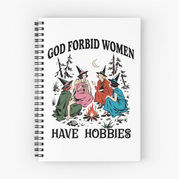 Item preview, God Forbid Women Have Hobbies Witchy Halloween designed and sold by ImeldaSparks.