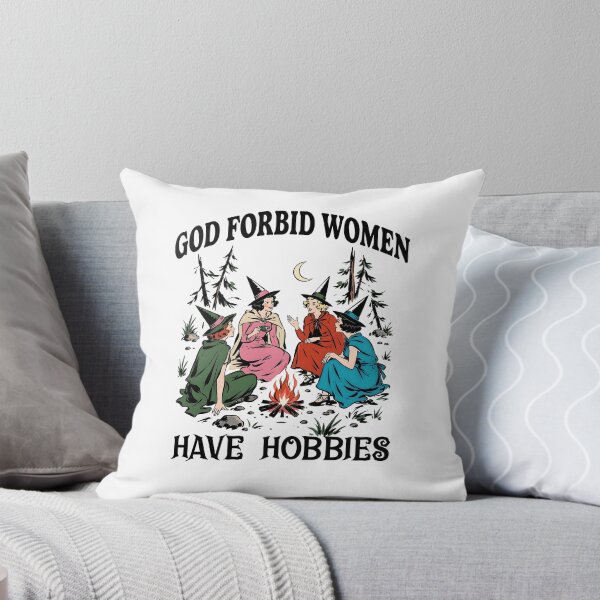 Item preview, God Forbid Women Have Hobbies Witchy Halloween designed and sold by ImeldaSparks.