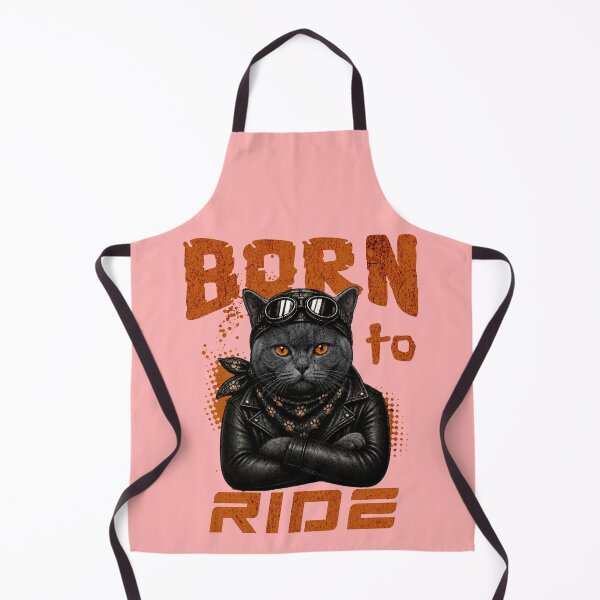 Item preview, British Shorthair Born To Ride - Biker Jacket & Bandana & Goggles designed and sold by PixelsPaws.