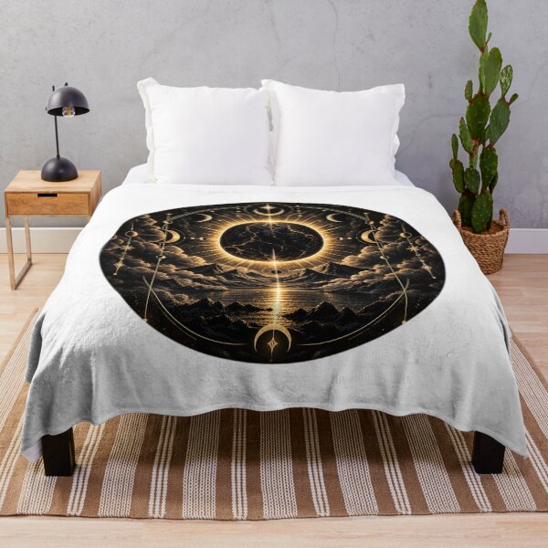 Item preview, Black Sun Celestial Eclipse Fantasy Art designed and sold by d69designs.
