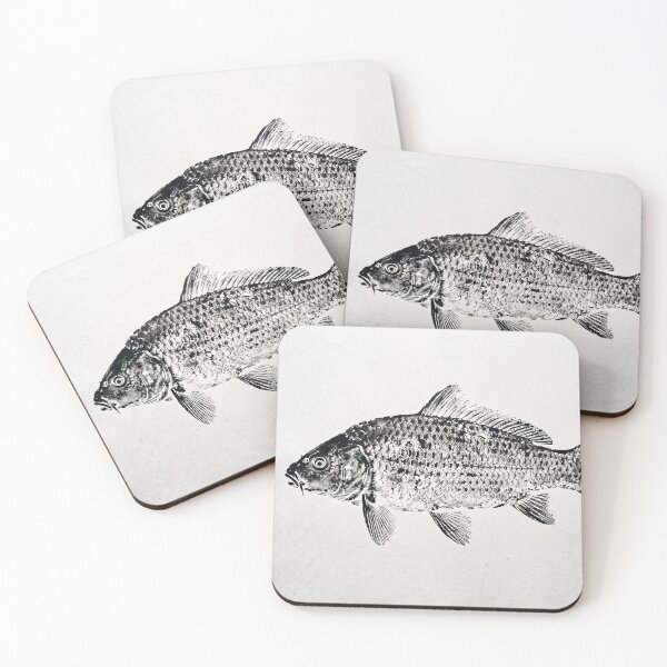 Item preview, Gyotaku Carp Fish Print - Japanese Sumi-e Art I designed and sold by Yaremchuk.
