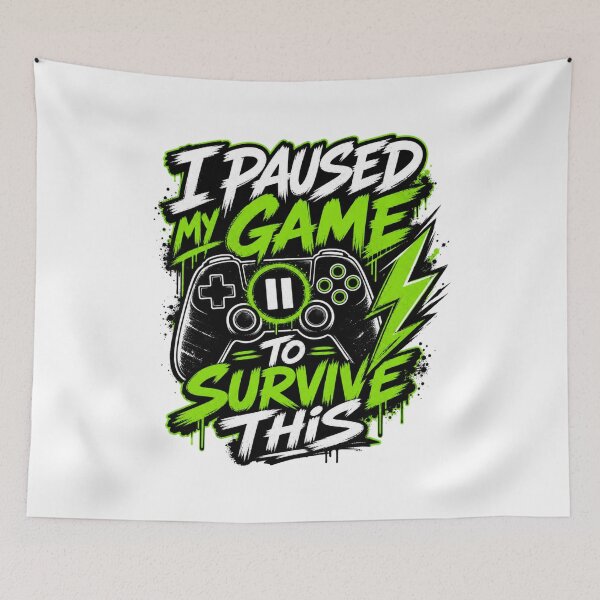 Item preview, Paused My Game Graffiti Gamer T-Shirt | Funny Gaming Gift designed and sold by Simon-art-land.