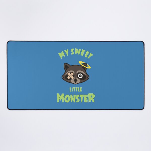 Item preview, My Sweet Little Monster Cute Raccoon Halo Bandage Graphic designed and sold by artworkathome.
