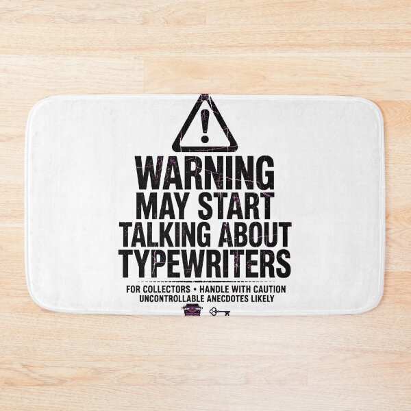 Item preview, Warning May Start Talking About Typewriters Funny Collector design  designed and sold by VYBE DARK Studio.