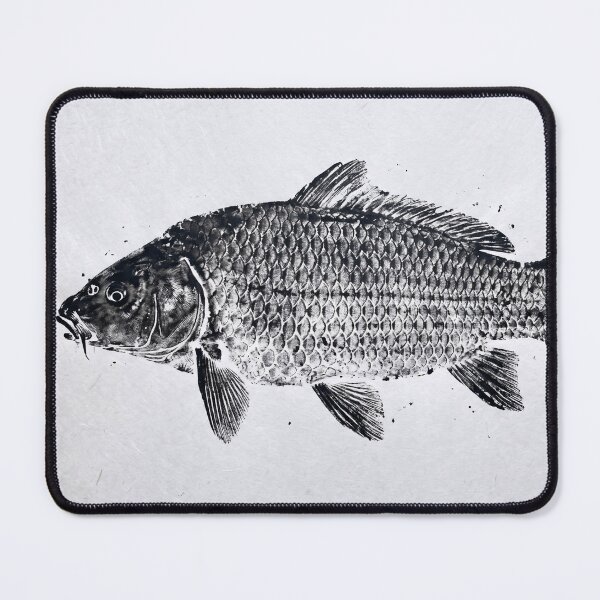 Item preview, Gyotaku Carp Fish Print - Japanese Sumi-e Art III designed and sold by Yaremchuk.
