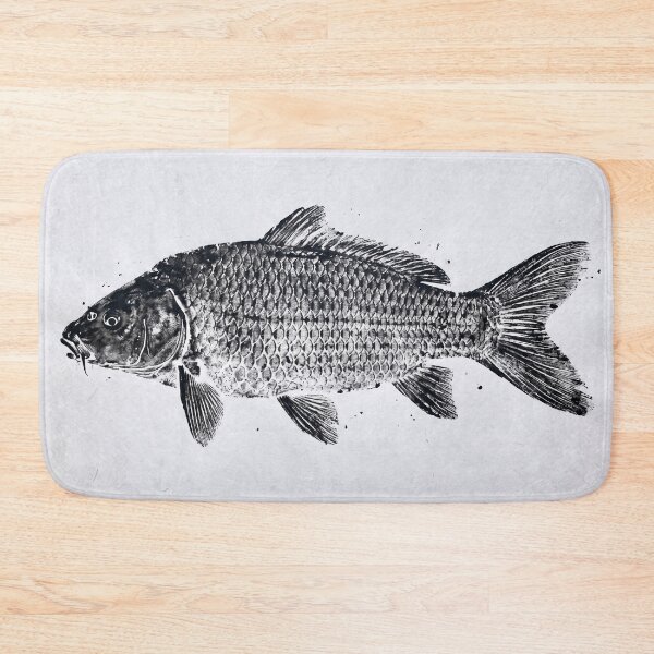 Item preview, Gyotaku Carp Fish Print - Japanese Sumi-e Art III designed and sold by Yaremchuk.