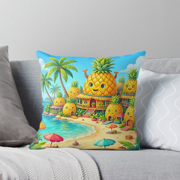 Item preview, Cute Pineapple Village Tropical Beach Paradise designed and sold by Herodestroyer.