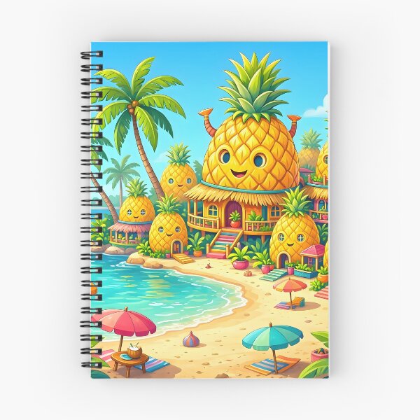 Item preview, Cute Pineapple Village Tropical Beach Paradise designed and sold by Herodestroyer.