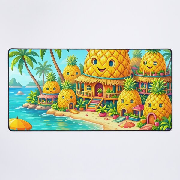 Item preview, Cute Pineapple Village Tropical Beach Paradise designed and sold by Herodestroyer.