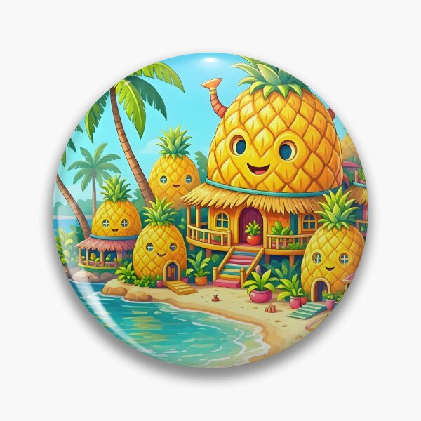 Item preview, Cute Pineapple Village Tropical Beach Paradise designed and sold by Herodestroyer.