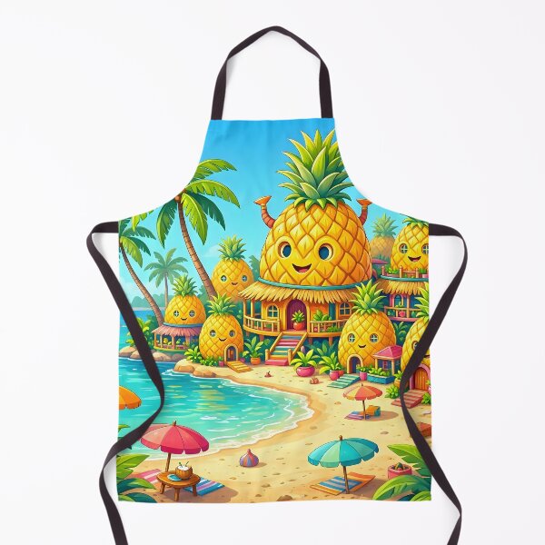 Item preview, Cute Pineapple Village Tropical Beach Paradise designed and sold by Herodestroyer.