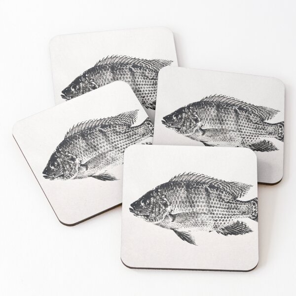 Item preview, Gyotaku Tilapia Fish Print - Japanese Sumi-e Art I designed and sold by Yaremchuk.