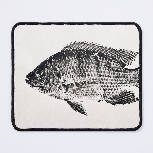 Item preview, Gyotaku Tilapia Fish Print - Japanese Sumi-e Art I designed and sold by Yaremchuk.