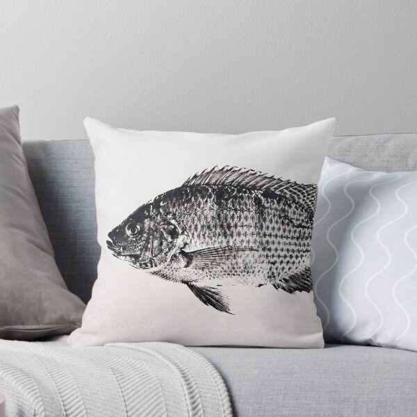 Item preview, Gyotaku Tilapia Fish Print - Japanese Sumi-e Art I designed and sold by Yaremchuk.