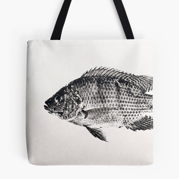 Item preview, Gyotaku Tilapia Fish Print - Japanese Sumi-e Art I designed and sold by Yaremchuk.