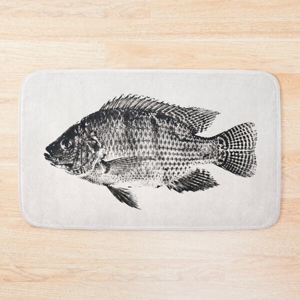 Item preview, Gyotaku Tilapia Fish Print - Japanese Sumi-e Art I designed and sold by Yaremchuk.