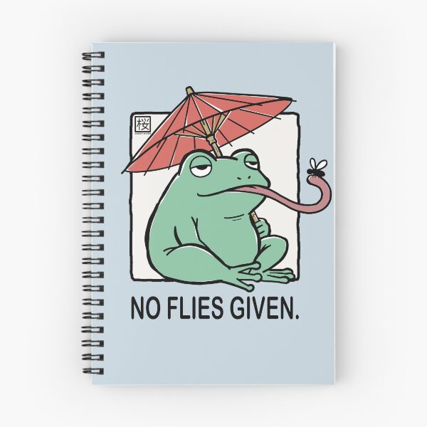 Item preview, Frog Catching Fly Under Japanese Umbrella designed and sold by SakuraHaven.
