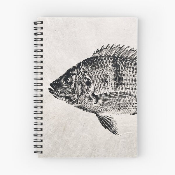 Item preview, Gyotaku Tilapia Fish Print - Japanese Sumi-e Art II designed and sold by Yaremchuk.