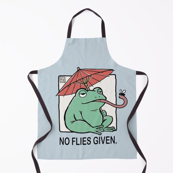 Item preview, Frog Catching Fly Under Japanese Umbrella designed and sold by SakuraHaven.