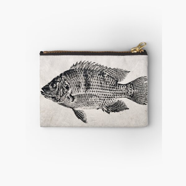 Item preview, Gyotaku Tilapia Fish Print - Japanese Sumi-e Art II designed and sold by Yaremchuk.