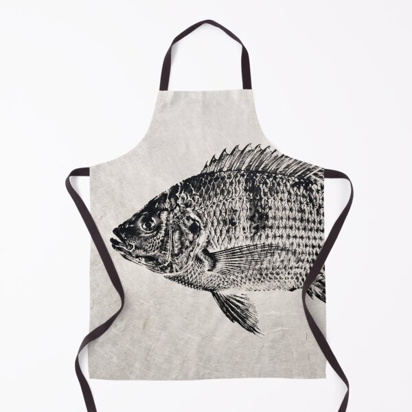 Item preview, Gyotaku Tilapia Fish Print - Japanese Sumi-e Art II designed and sold by Yaremchuk.