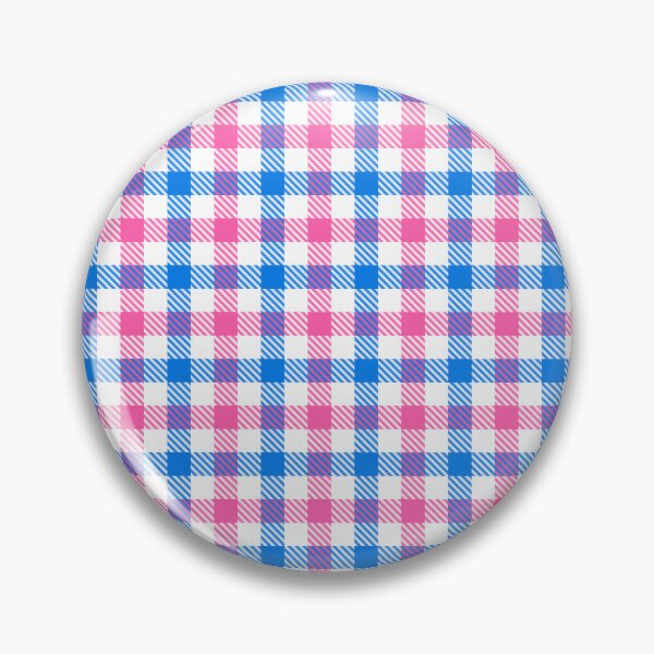 Item preview, Pink And Blue Gingham Check White  designed and sold by PatternTitan.