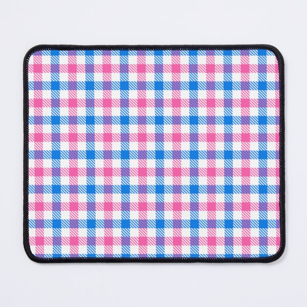 Item preview, Pink And Blue Gingham Check White  designed and sold by PatternTitan.