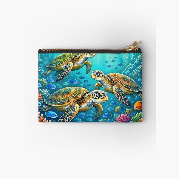 Item preview, Vibrant Sea Turtles Underwater Coral Reef designed and sold by Herodestroyer.