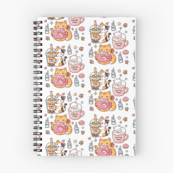 Item preview, Kawaii Cats Boba Coffee and Donuts designed and sold by ShairoArt.