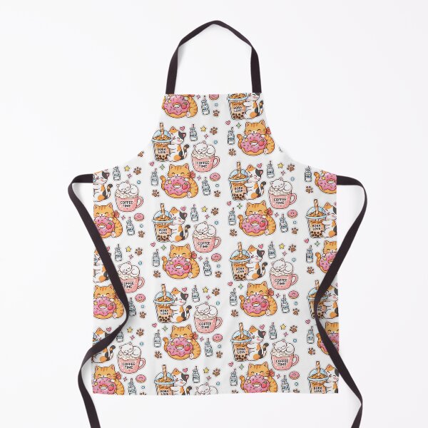 Item preview, Kawaii Cats Boba Coffee and Donuts designed and sold by ShairoArt.