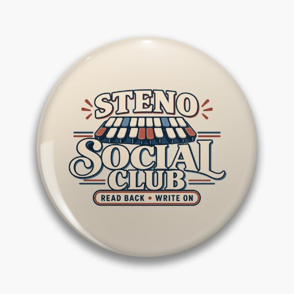 Item preview, Steno Social Club Shirt – Court Reporter & Stenographer Design designed and sold by astersgraphics.