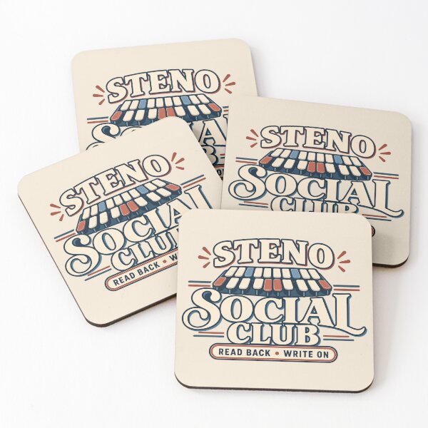 Item preview, Steno Social Club Shirt – Court Reporter & Stenographer Design designed and sold by astersgraphics.