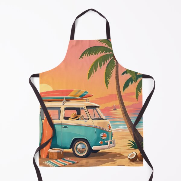 Item preview, Vintage Surf Van Tropical Beach Sunset designed and sold by Herodestroyer.