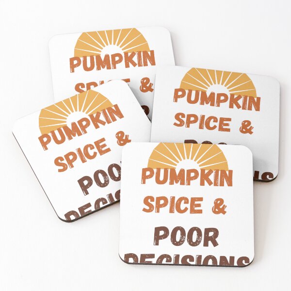 Item preview, Pumpkin Spice and Poor Decisions Funny Retro Fall Autumn designed and sold by Barbaroot.
