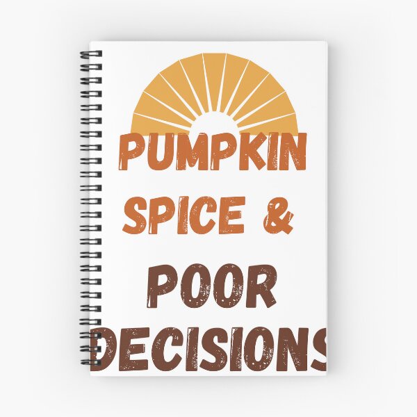Item preview, Pumpkin Spice and Poor Decisions Funny Retro Fall Autumn designed and sold by Barbaroot.