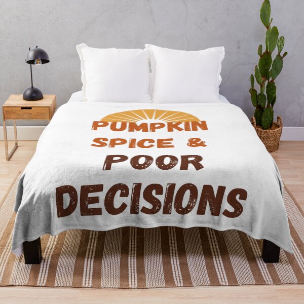 Item preview, Pumpkin Spice and Poor Decisions Funny Retro Fall Autumn designed and sold by Barbaroot.