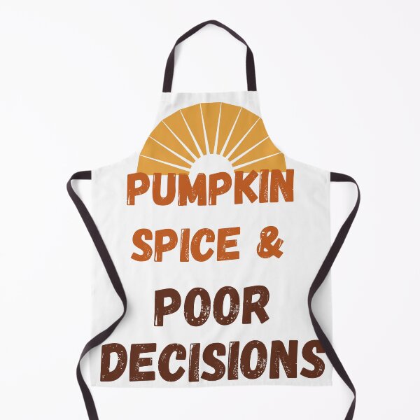 Item preview, Pumpkin Spice and Poor Decisions Funny Retro Fall Autumn designed and sold by Barbaroot.