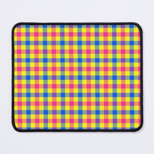 Item preview, Pink And Blue Gingham Check Yellow designed and sold by PatternTitan.