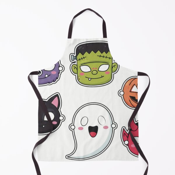 Item preview, Cute Halloween Masks Sticker Sheet — Kawaii Ghost Pumpkin Monster Pack designed and sold by LYAN-STORE.