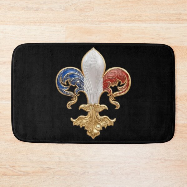 Item preview, France Fleur De Lys Tricolor Blue White Red Gold French Flag Heritage designed and sold by ProjectNoah.