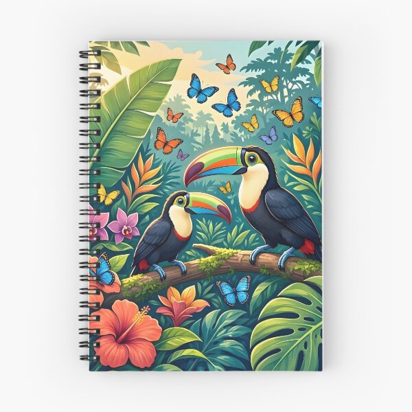 Item preview, Vibrant Tropical Toucan Birds Rainforest Jungle designed and sold by Herodestroyer.
