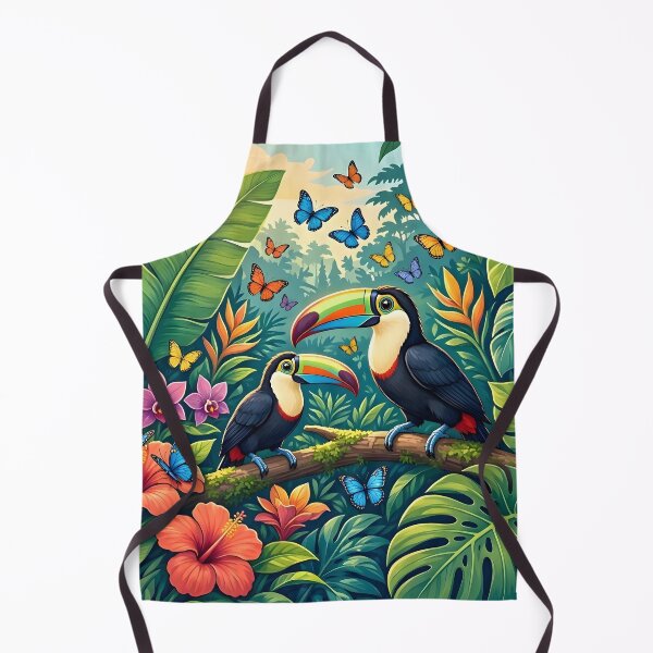 Item preview, Vibrant Tropical Toucan Birds Rainforest Jungle designed and sold by Herodestroyer.