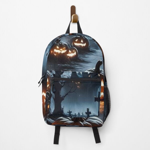 Item preview, Haunted Castle and Pumpkin Patch Graveyard — Spooky Halloween Night designed and sold by LYAN-STORE.