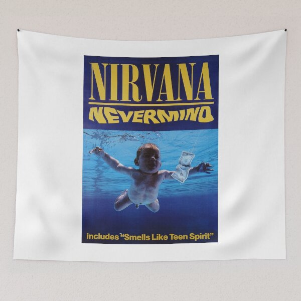 Item preview, nirvana nevermind inspired grunge rock music retro 90s designed and sold by AdamPaul67.