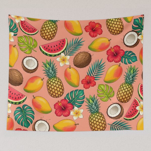 Item preview, Tropical Fruit Seamless Pattern Summer Beach designed and sold by Herodestroyer.