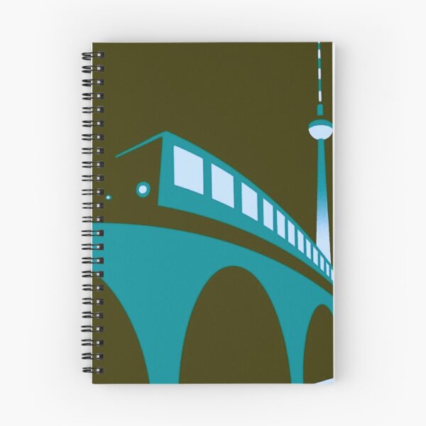 Item preview, Berlin TV Tower and Train Graphic Poster — Minimalist Retro City Travel Art designed and sold by LYAN-STORE.