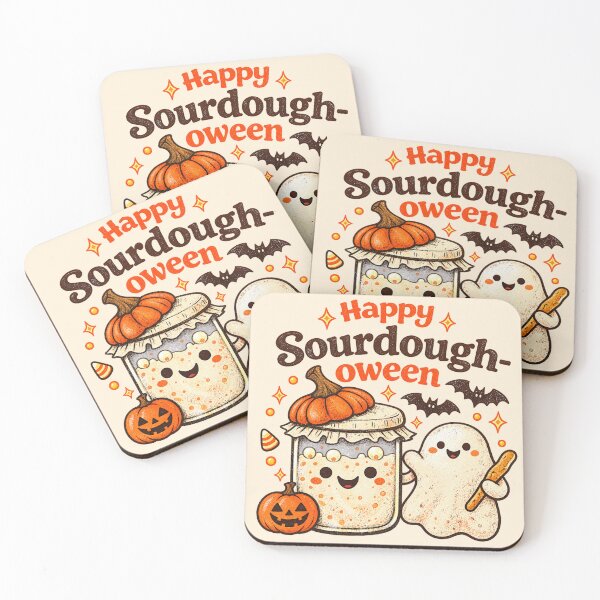 Item preview, Happy Sourdough-oween | Cute Sourdough Halloween Pun designed and sold by azule1.
